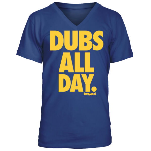 Dubs All Day - Men's Premium V-Neck T-Shirt Thumbnail