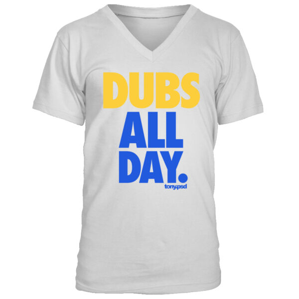 Dubs All Day - Men's Premium V-Neck T-Shirt Thumbnail
