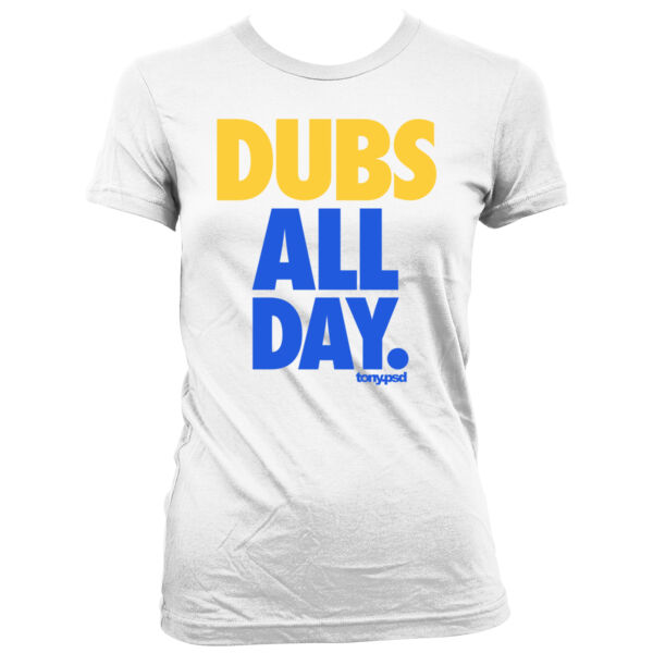 Dubs All Day - Women's Junior Cut Crewneck T-Shirt Thumbnail