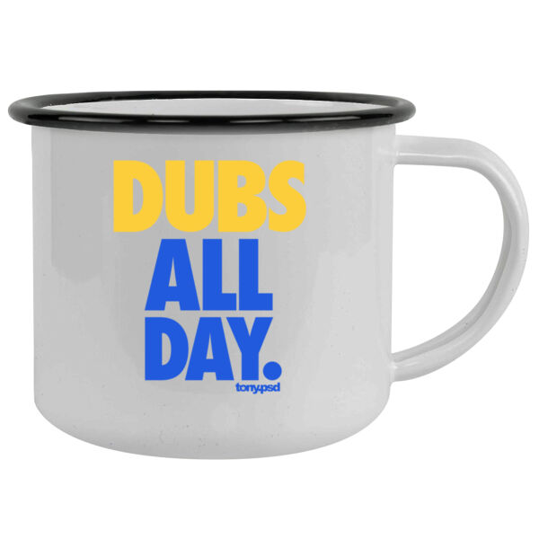 Dubs All Day - 12oz Camping Mug Thumbnail