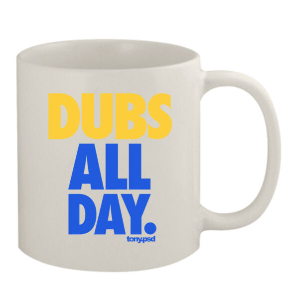 Dubs All Day - 11oz White Mug Thumbnail