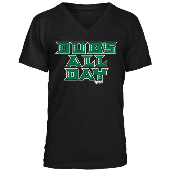 Dubs All Day Hawaii Edition - Men's Premium V-Neck T-Shirt Thumbnail