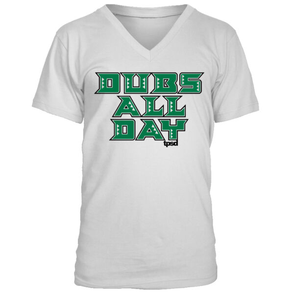 Dubs All Day Hawaii Edition - Men's Premium V-Neck T-Shirt Thumbnail