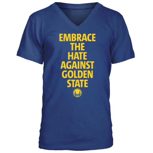Embrace The Hate Against Golden State - Men's Premium V-Neck T-Shirt Thumbnail