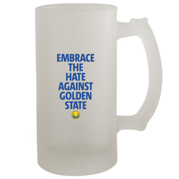 Embrace The Hate Against Golden State - 16oz Frosted Beer Stein Thumbnail