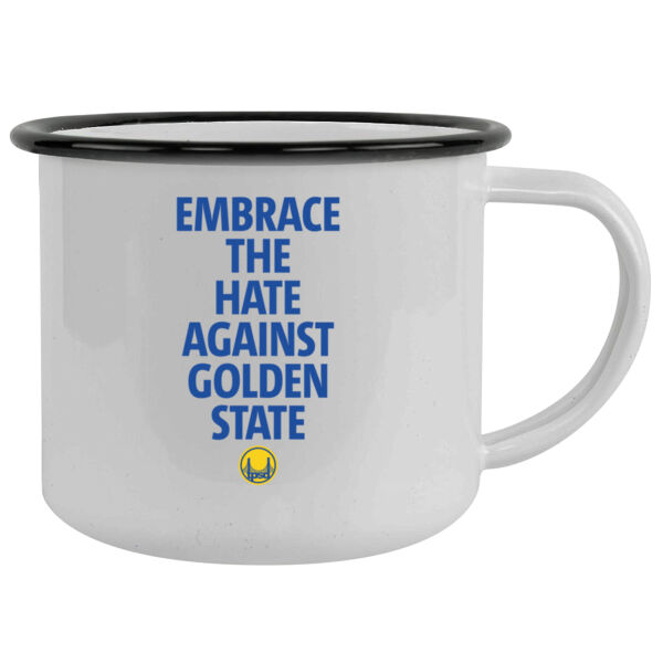 Embrace The Hate Against Golden State - 12oz Camping Mug Thumbnail
