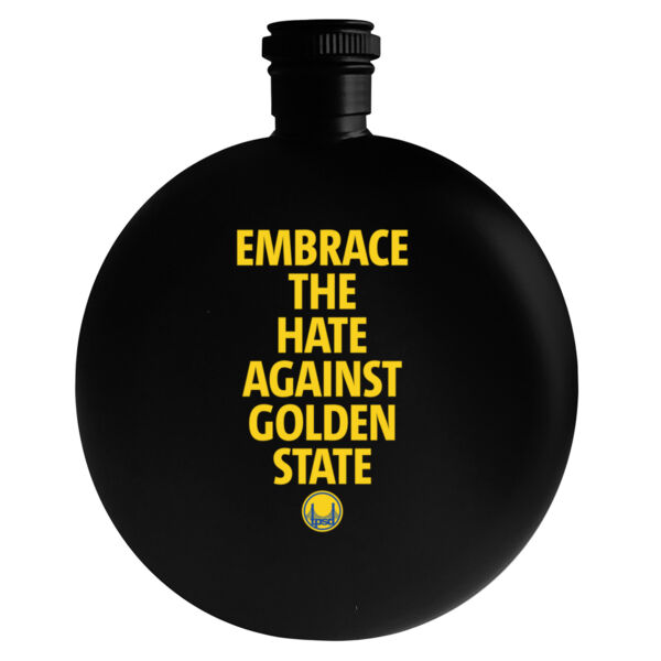 Embrace The Hate Against Golden State - 5oz Round Flask Thumbnail