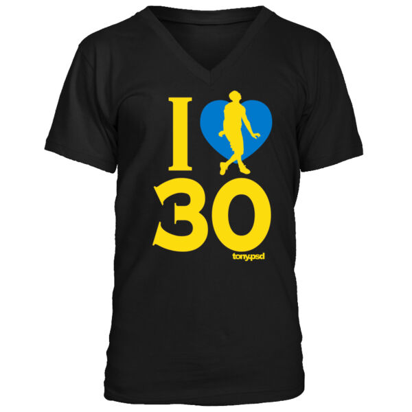 I Love (Heart) 30 - Men's Premium V-Neck T-Shirt Thumbnail