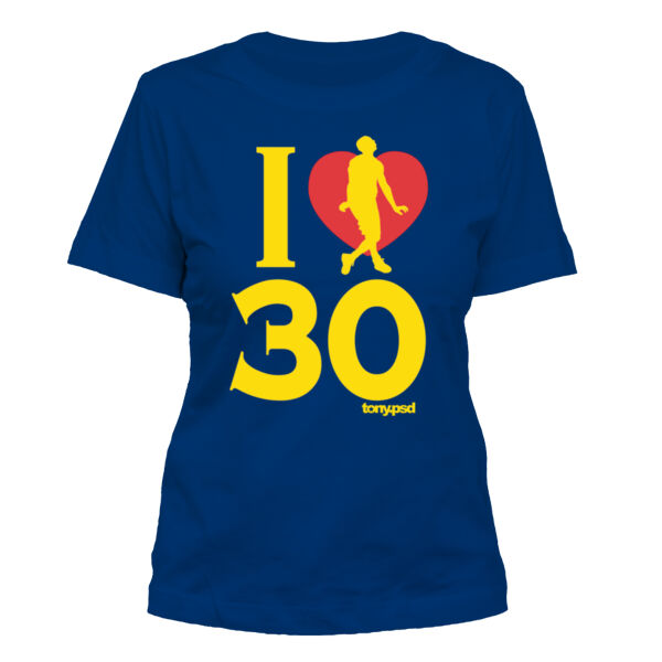 I Love (Heart) 30 - Women's Standard Misses Cut T-Shirt Thumbnail