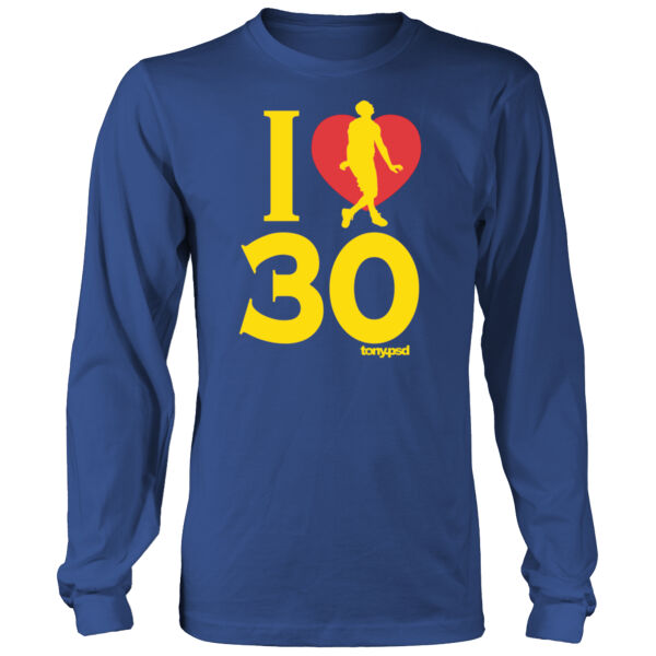 I Love (Heart) 30 - Men's Heavy Long-Sleeve T-Shirt Thumbnail