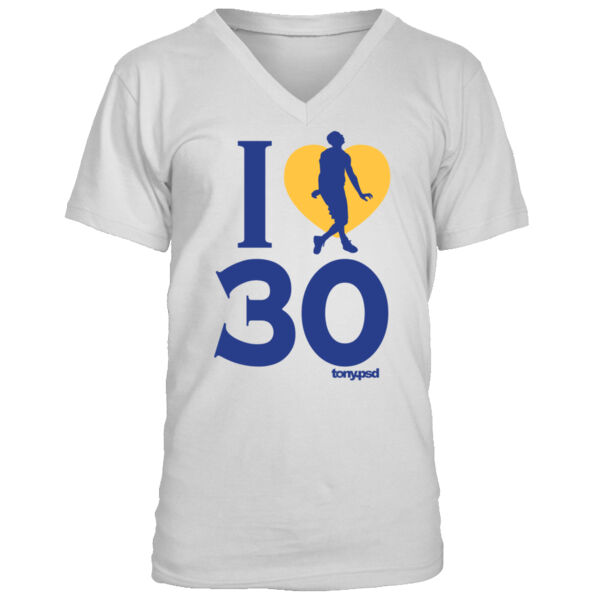 I Love (Heart) 30 - Men's Premium V-Neck T-Shirt Thumbnail