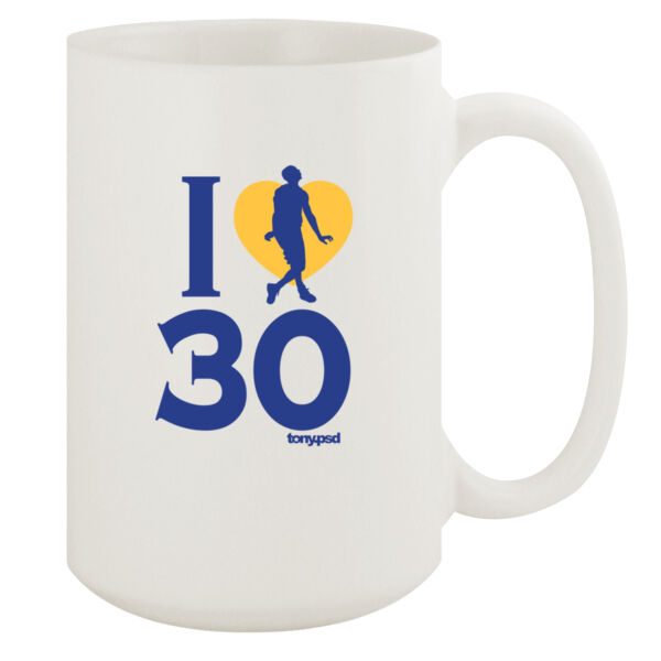 I Love (Heart) 30 - 15oz White Mug Thumbnail