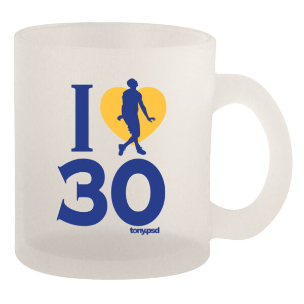 I Love (Heart) 30 - 10oz Frosted Mug Thumbnail