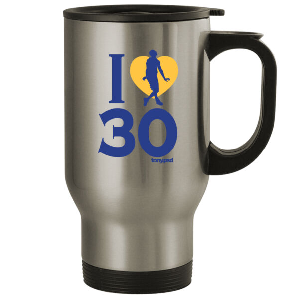 I Love (Heart) 30 - 14oz Stainless Steel Travel Mug Thumbnail