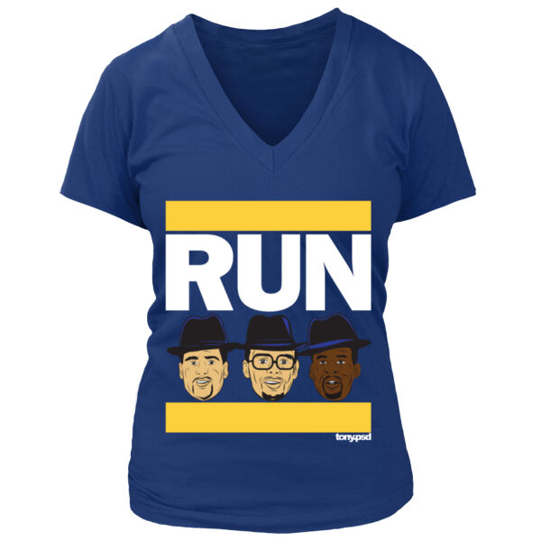RUN TCG - Women's Premium Deep V-Neck T-Shirt Thumbnail