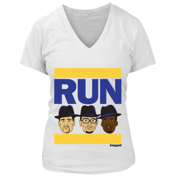 RUN TCG - Women's Premium Deep V-Neck T-Shirt Thumbnail