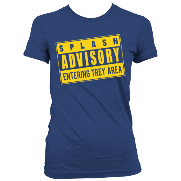 Splash Advisory - Women's Junior Cut Crewneck T-Shirt Thumbnail
