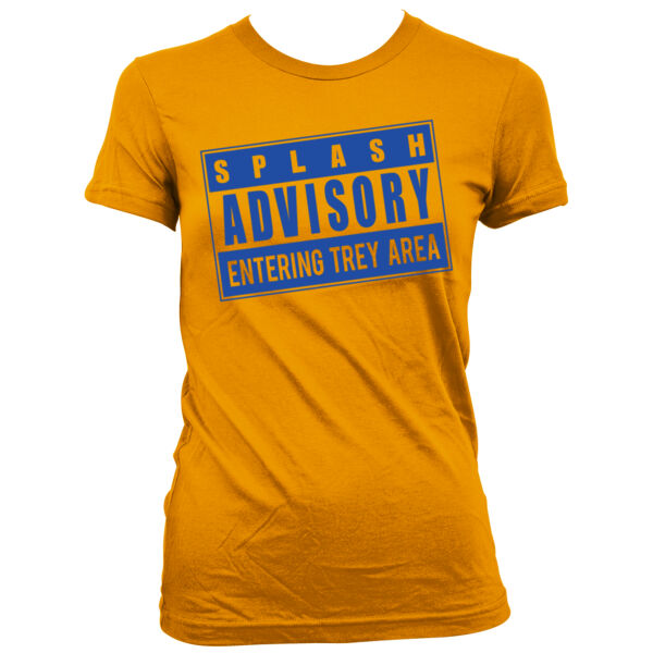 Splash Advisory - Women's Junior Cut Crewneck T-Shirt Thumbnail