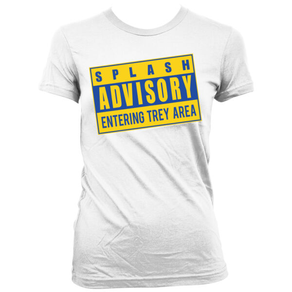Splash Advisory - Women's Junior Cut Crewneck T-Shirt Thumbnail