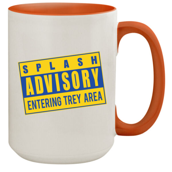 Splash Advisory - 15oz Colored Inner & Handle Mug Thumbnail