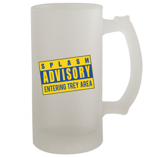 Splash Advisory - 16oz Frosted Beer Stein Thumbnail