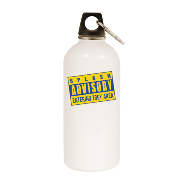 Splash Advisory - White Water Bottle With Carabiner Thumbnail
