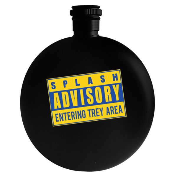 Splash Advisory - 5oz Round Flask Thumbnail