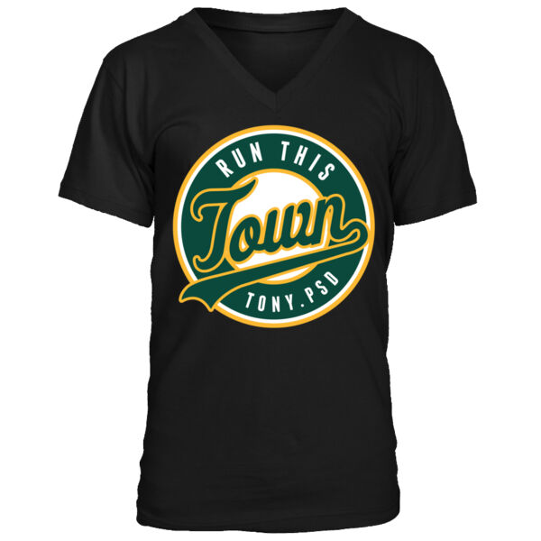 Run This Town - Men's Premium V-Neck T-Shirt Thumbnail