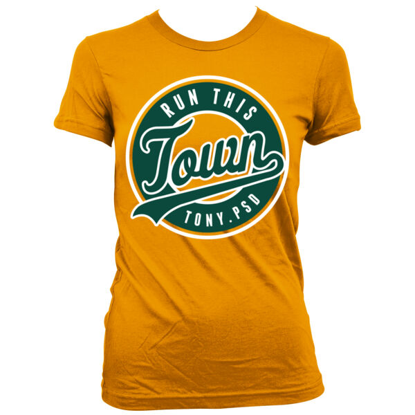 Run This Town - Women's Junior Cut Crewneck T-Shirt Thumbnail