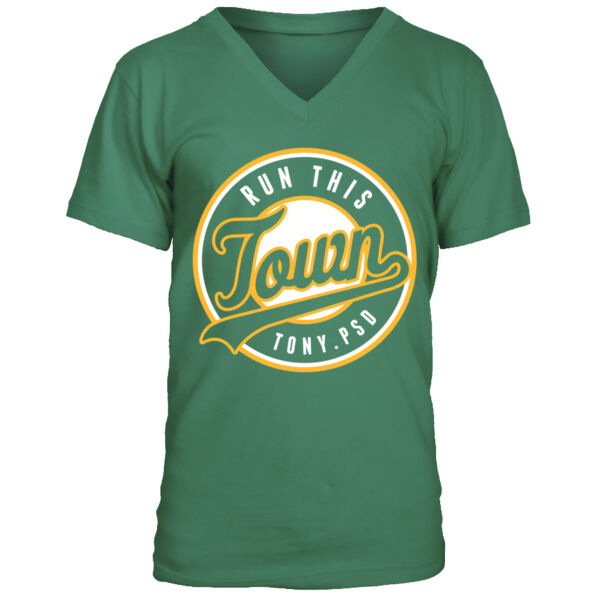 Run This Town - Men's Premium V-Neck T-Shirt Thumbnail