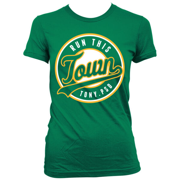 Run This Town - Women's Junior Cut Crewneck T-Shirt Thumbnail