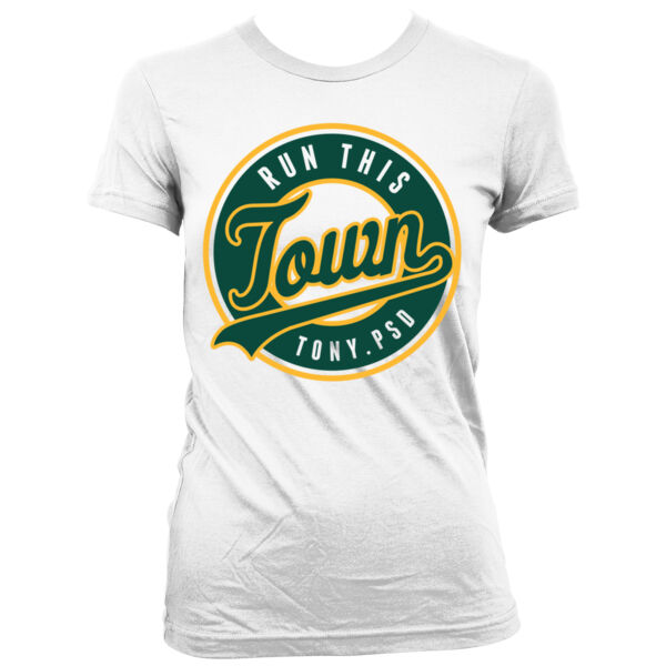 Run This Town - Women's Junior Cut Crewneck T-Shirt Thumbnail