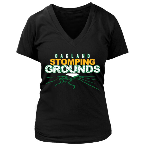 Stomping Grounds - Women's Premium Deep V-Neck T-Shirt Thumbnail