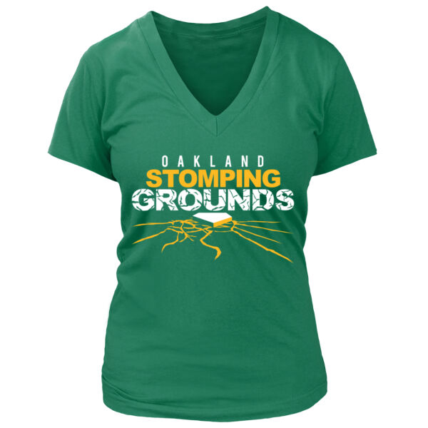 Stomping Grounds - Women's Premium Deep V-Neck T-Shirt Thumbnail
