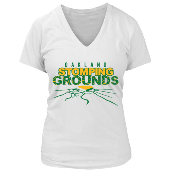 Stomping Grounds - Women's Premium Deep V-Neck T-Shirt Thumbnail