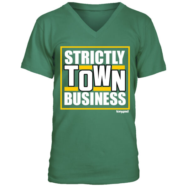 Strictly Town Business - Men's Premium V-Neck T-Shirt Thumbnail