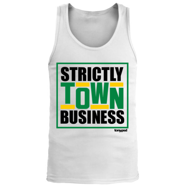 Strictly Town Business - Men's Premium Tank Top Thumbnail