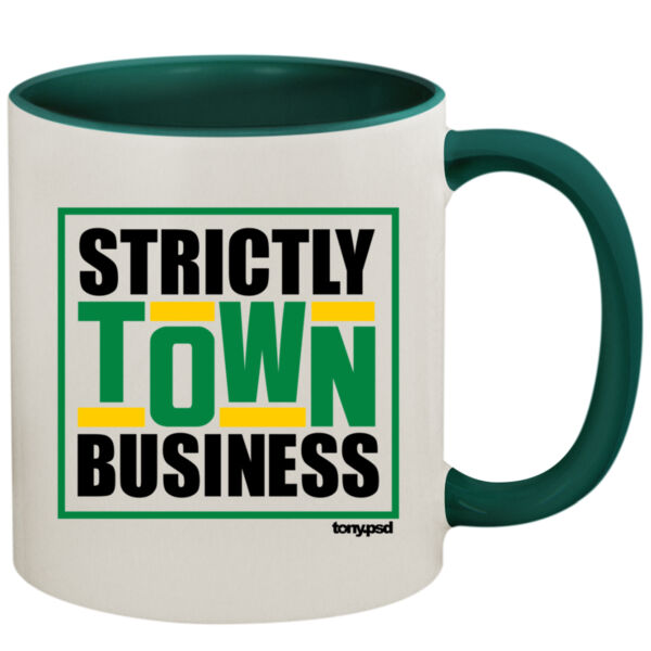 Strictly Town Business - 11oz Colored Inner & Handle Mug Thumbnail