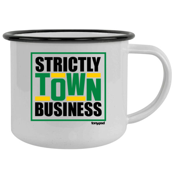 Strictly Town Business - 12oz Camping Mug Thumbnail