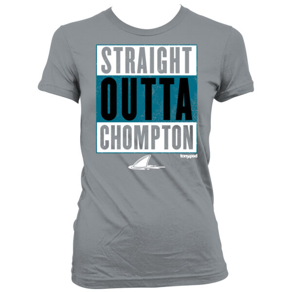 Chompton - Women's Junior Cut Crewneck T-Shirt Thumbnail