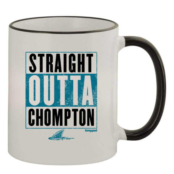 Chompton - 11oz Colored Rim & Handle Mug Thumbnail