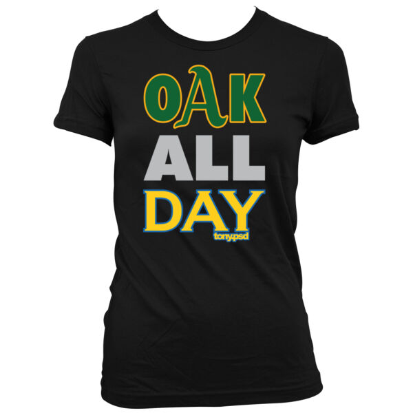 Oak All Day - Women's Junior Cut Crewneck T-Shirt Thumbnail