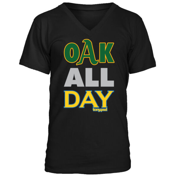 Oak All Day - Men's Premium V-Neck T-Shirt Thumbnail