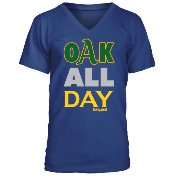 Oak All Day - Men's Premium V-Neck T-Shirt Thumbnail