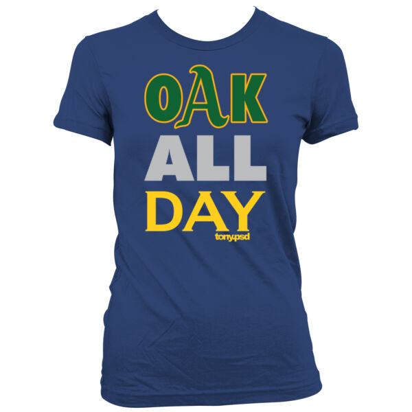 Oak All Day - Women's Junior Cut Crewneck T-Shirt Thumbnail