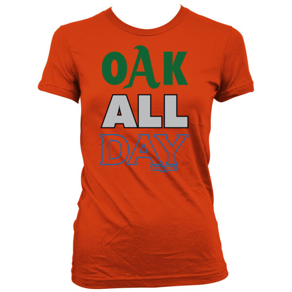 Oak All Day - Women's Junior Cut Crewneck T-Shirt Thumbnail