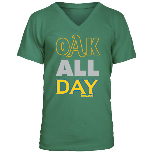 Oak All Day - Men's Premium V-Neck T-Shirt Thumbnail