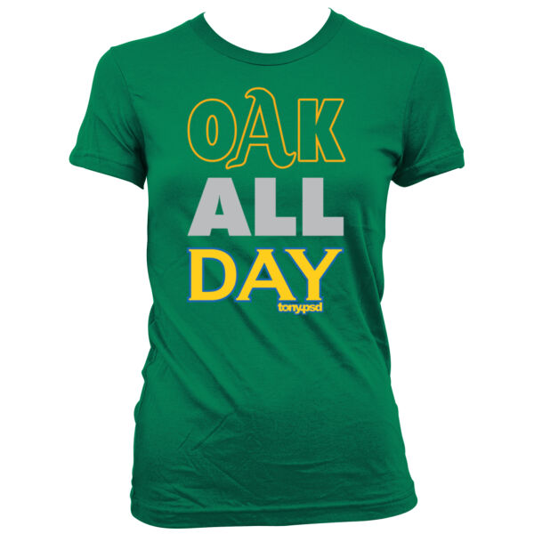 Oak All Day - Women's Junior Cut Crewneck T-Shirt Thumbnail