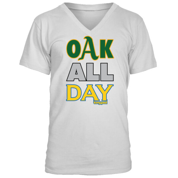 Oak All Day - Men's Premium V-Neck T-Shirt Thumbnail
