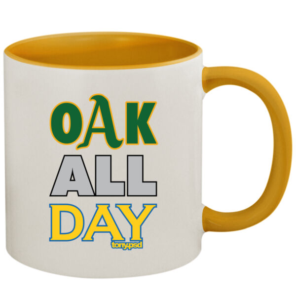 Oak All Day - 11oz Colored Inner & Handle Mug Thumbnail